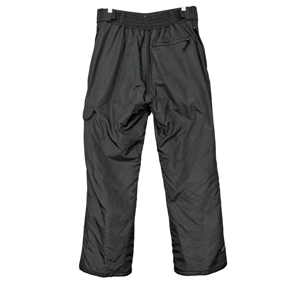 SLALOM Pants Mens Medium Black Ski Snowboard Insulated Lined Waterproof‎ Nylon